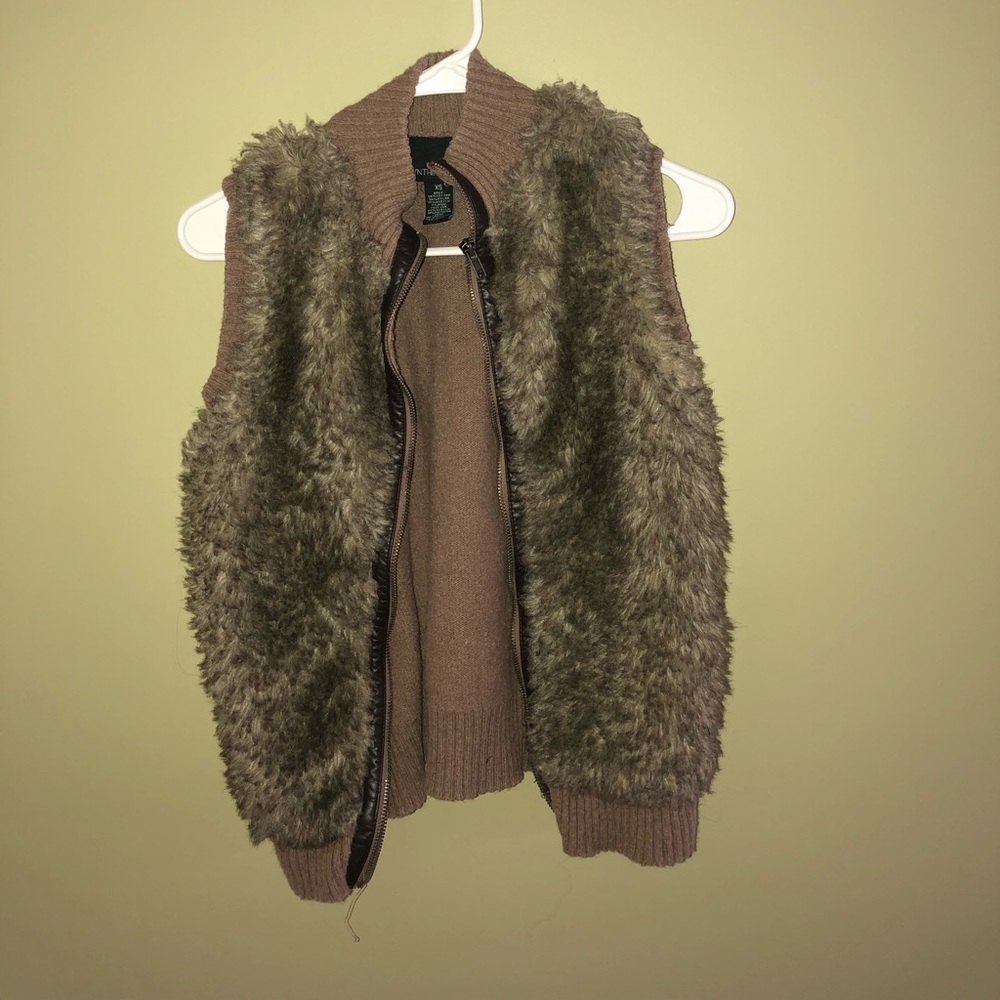 Faux fur vest
